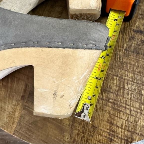 Bryr Chloe Closed High Heel Clog Grey 41 - Picture 7 of 9